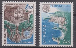 Монако 1978, Европа, архитектурные памятники, 2 марки